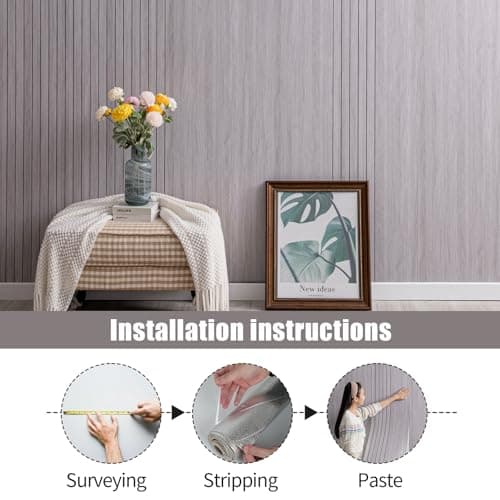 Panneaux muraux 3D autocollants pour décoration intérieure - Gris clair - 40 cm x 300 cm - Acoustiques - Imperméables -