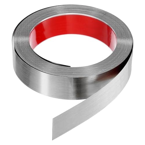QUARKZMAN Garniture Murale d'Acier Inoxydable, Cadre Auto-Adhésif, Argent | Meilleures Ventes | Découvrez Maintenant — Argent Brossé