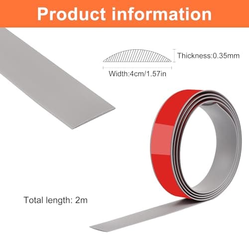 Bandes de transition PVC 200cm auto-adhésives pour sols stratifiés et moquettes