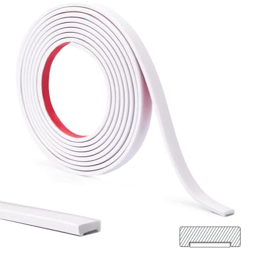 |moulures à coller et à décoller blanche pour cuisine et plafonds|
|moulures flexibles facilement décollables et collabl