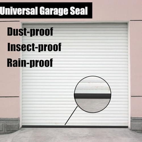 Joint de Porte de Garage YQBFTC Étanche et Durable pour Feuille de Coupe-Froid, Sécurité contre le Vent, Clous Inclus po