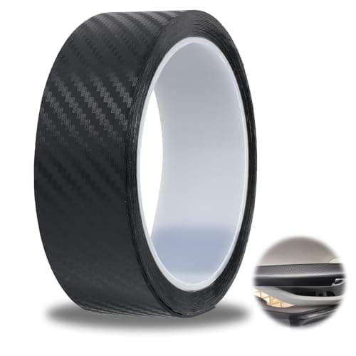Carbon Adhésif pour VoitureProtection Seuil de Porte VoitureAutocollant Carbone 3cm x 5m pour Voiture