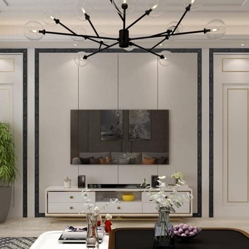 WADILE Frise Murale Autocollante Blanche pour Salle de Bain et Cuisine - Étanche, Décorative et FlexIBLE