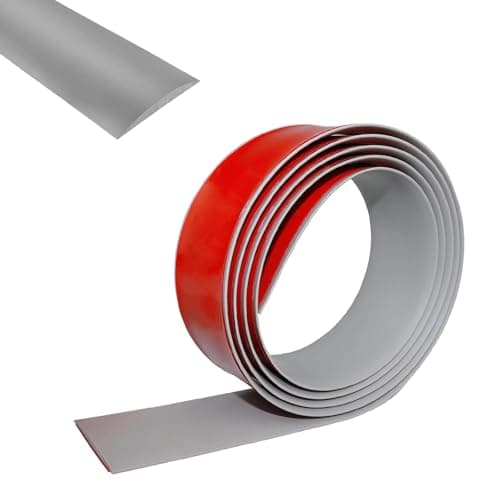 Profilé de Transition Autocollant Gris pour Planchers en Bois et Carrelages dans les Pièces 1,5m x 4cm Revêtements de So