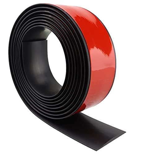 Plancher Stratifié - Seuil de Porte Adhésif PVC 2m x 5cm Noir Économies d'Espace Salon Cuisine