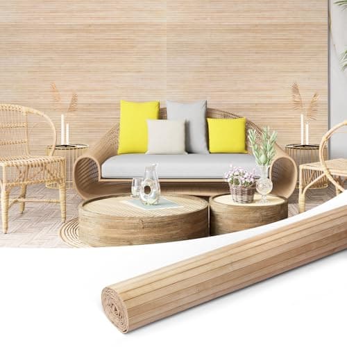 Art3d Panneau mural en bambou naturel pour décoration intérieure, flexible pour salon, chambre, bureau, îlot de cuisine,