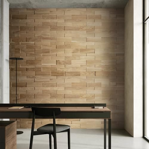 Bois Wallpaper Design Panneau Mural en Chêne 3D avec Revêtement en Bois De Chêne Structuré pour Décor Intérieur - Modèle