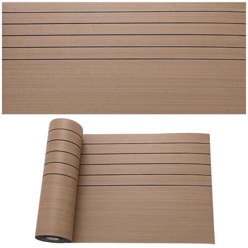Panneaux muraux 3D autocollants pour décoration intérieure - Gris clair - 40 cm x 300 cm - Acoustiques - Imperméables - — Marron avec 1/2 Lignes