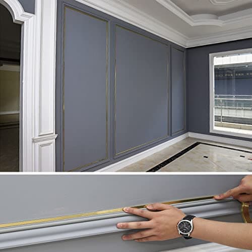 Moulure flexible Patori | Conception peler et coller | Plafond, mur, miroir, coin, armoire, armoire et garniture automat