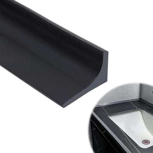 Bande de Seuil Silicone MxyVrix 200 cm Étanche Installé Facilement Noir
