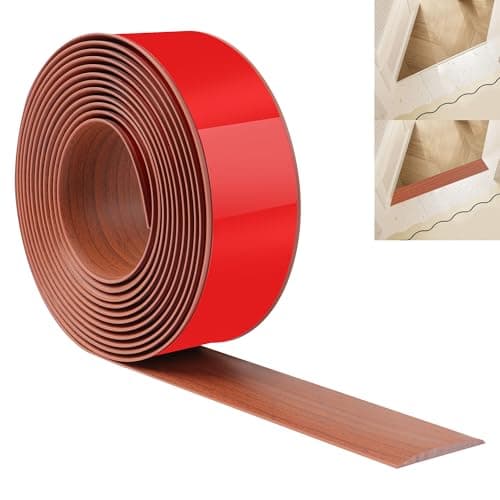 Bande de Transition de Sol JUNART Noyer des Meilleures Réviews, Bandes de Revêtement de Sol Autocollantes en PVC 400cm×5