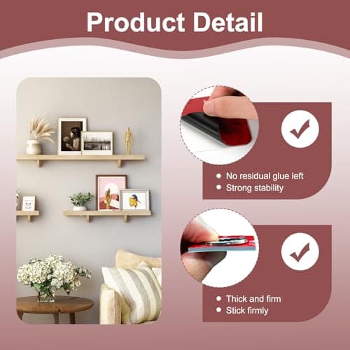 Wilcractk Adhésif Double Face Extra Fort Carré 10x10cm Puissant pour Bricolage Usage Domestique Idéal Sans Trace