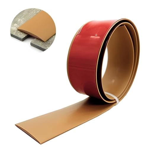 Bande de Transition de Sol Autocollante Gray Wood Grain 7.6cm pour Couvrir Les Espaces Entre Les Sols en Bois - Sécurité — Brown