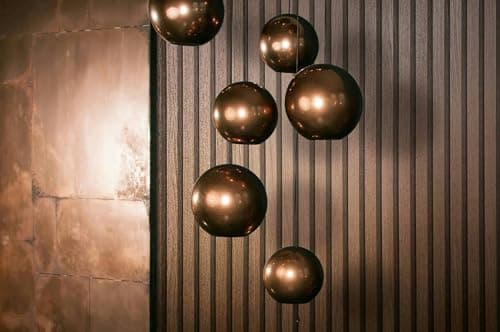 Papier peint bois marron modernes, acoustiques 3D, panneaux en bois scandinaves, naturels, fabriqués en Allemagne, 10,05 — Cuivre