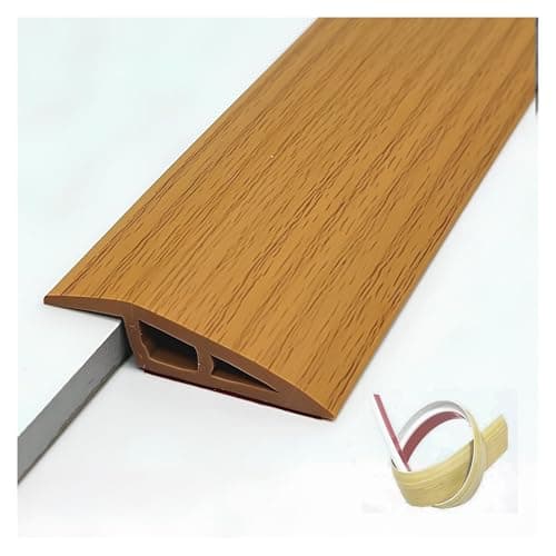 Bande de transition de sol autocollante Seuil de porte en vinyle idéal pour tapis et carrelage - Idéal pour portes et ra — Bois Jaune.
