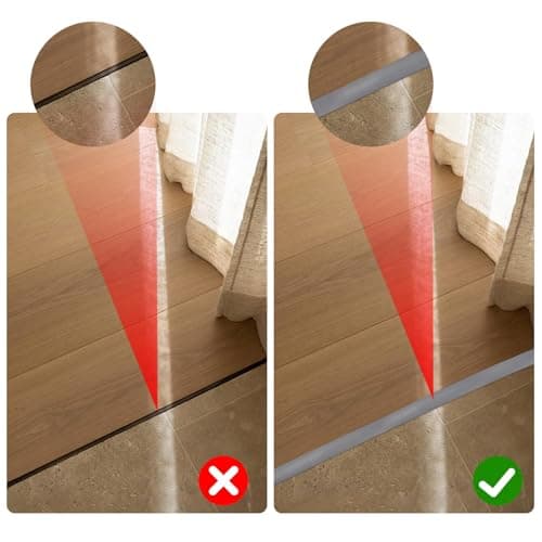 Barre de transition autocollante en vinyle étanche 2 m x 5 cm pour sols et seuil de transition plat