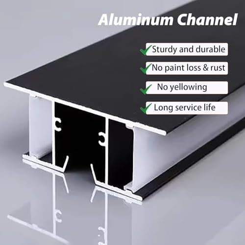 LED black molding light canal pour mur, diffuseur décoratif à DEL pour bande lumineuse, idéal pour chambre à coucher et