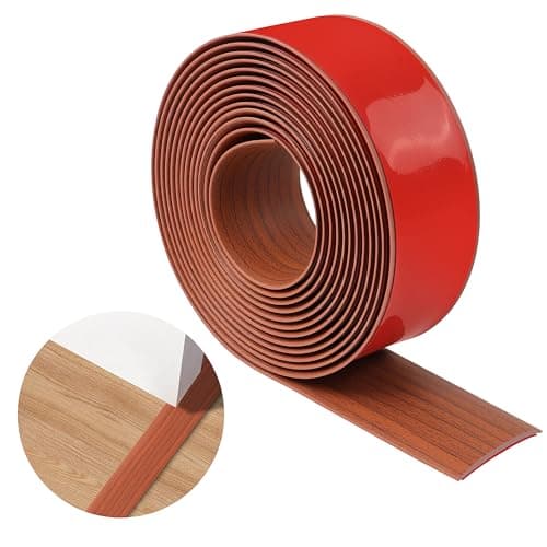 Bandes de Transition TECDW Pour Sol_auto-adhésives imperméables et résistantes usure_salon et salle de bain_usables sur — Grain de Bois de Noyer