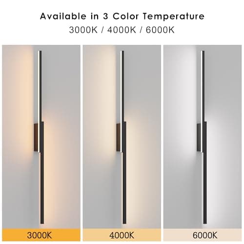 Aipsun Applique murale LED sans fil à batterie moderne pour chambre à coucher et salon, 10000mAh USB-C rechargeable, noi