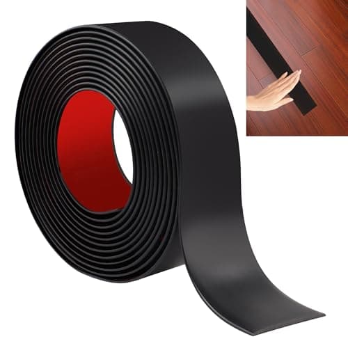 Bande de transition de seuil JUNART 400cm × 5cm gris pour sol stratifié et vinyle — Noir