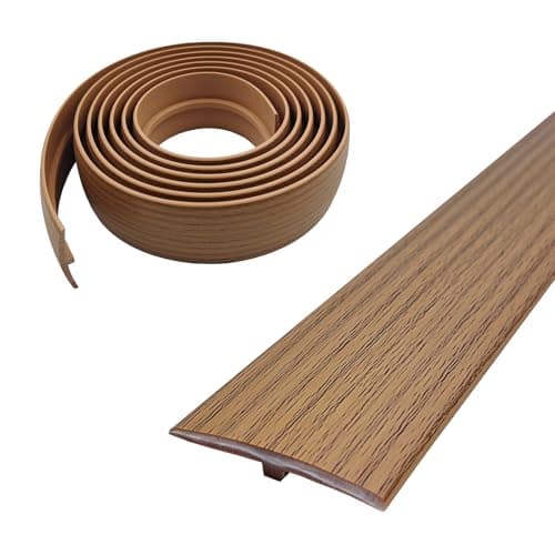 Tapis de transition Profiléé autocollant PVC 5 x 3m pour seuils et raccordements de sols de carreaux stratifiés couvercl — Chêne jaune