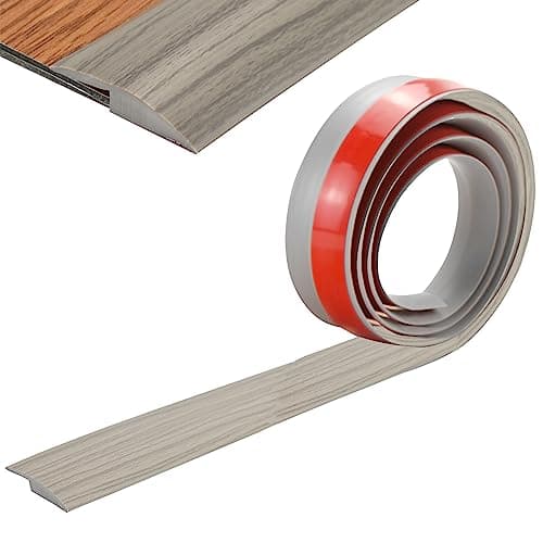 Barre De Seuil Adhesive Multiniveau 4M Gris PVC Baguette De Finition — C