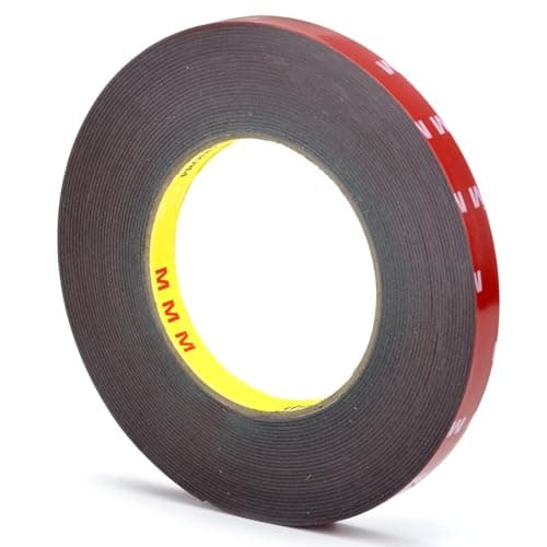 UOCAI Ruban adhésif double face industrielle extra fort, résistant à la chaleur et imperméable, 10mmx25m pour réparation