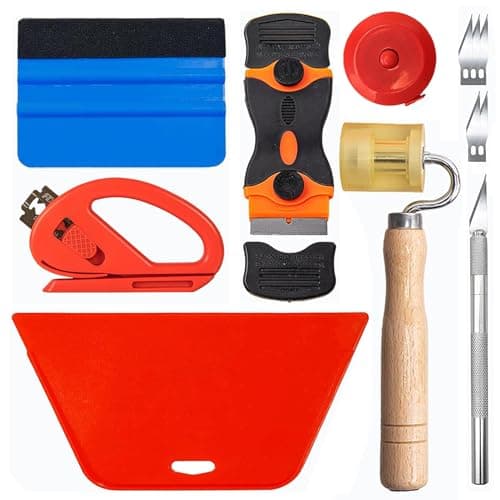 Art3d Kit Covering : Kit d'outils pour l'application de papier peint - Outil professionnel pour la découpe et l'applicat