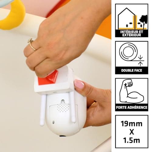 Sika - Ruban adhésif double face extra fort et transparent - Fixation rapide sans perçage - Intérieur et extérieur - Mai