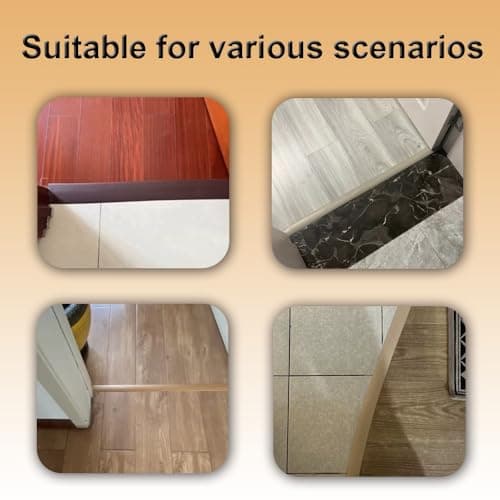 Bande de Transition de Sol Autocollante Gray Wood Grain 7.6cm pour Couvrir Les Espaces Entre Les Sols en Bois - Sécurité