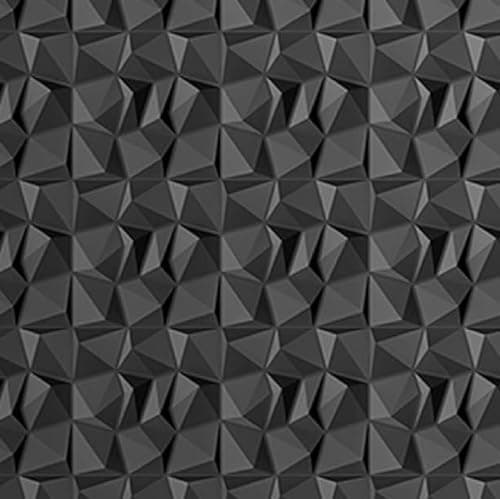 Panneaux muraux 3D en PVC texturé Lot de 15 noirs 30x30 cm pour décoration intérieure픔