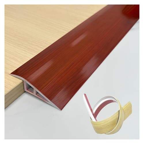 Bande de transition de sol autocollante Seuil de porte en vinyle idéal pour tapis et carrelage - Idéal pour portes et ra — Palissandre