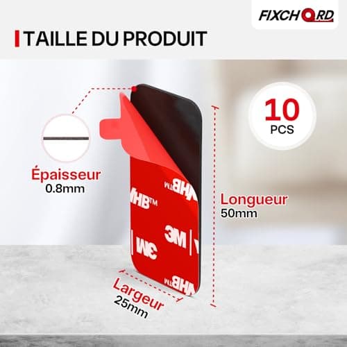 FIXCHORD 3M VHB 5930 Tampons Double Face Adhésif Fort, Étanche et Résistant aux Hautes Températures, pour Voiture, Mais