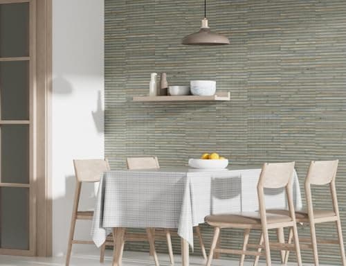 SINGULARWOOD Lot de 4 panneaux muraux en bambou pour décoration d'intérieur et traitement de plafond, revêtement mural W