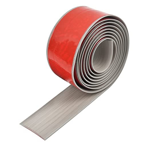 DODUOS | Profil de Transition Autoadhésif Bois Gris | Couvre-planchers, Parquets | Étapes et Entrées | Anti-rayures, Dur — gris