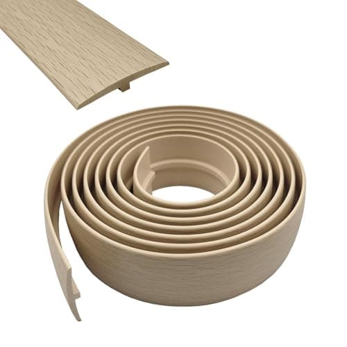 Profilé de transition autocollant en PVC Profilé de transition en forme de T pour planchers en bois et stratifié Profilé — Érable