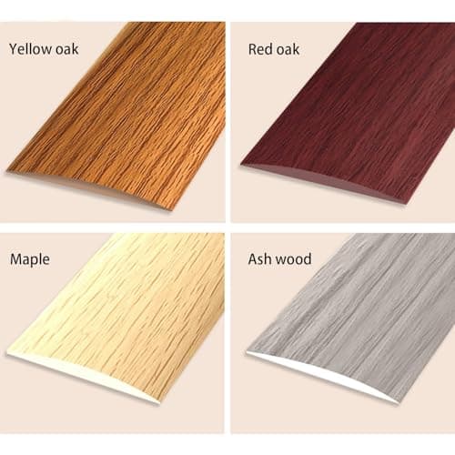 Bande de seuil en PVC 100cm Grain de bois de frêne pour revêtement de sol stratifié (100cm-4cm)  
Bande de transition au