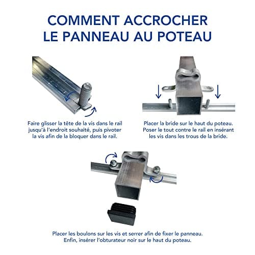 Kit Stationnement Handicapé PMR de Signalétique.biz + Panneau + Panonceau + Poteau + Fixation