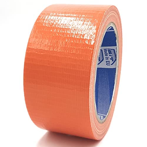 Ruban toilé américain ACIT 50 mm x 25 mètres blanc, réparations et bricolage imperméable, isolant pour tous types de rép — Orange