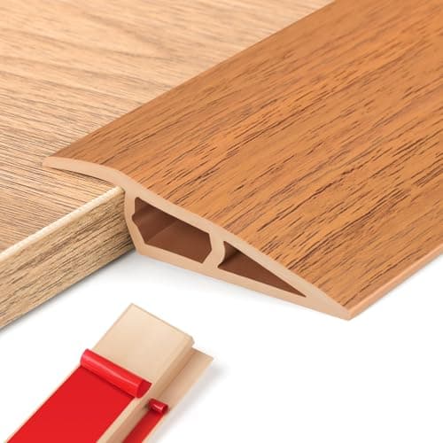 Barre de seuil adhésive PVC gris, seuil de porte réglable, hauteur 5~10mm, longueur 2m, idéal pour rattraper le niveau d — Grain de Bois Jaune