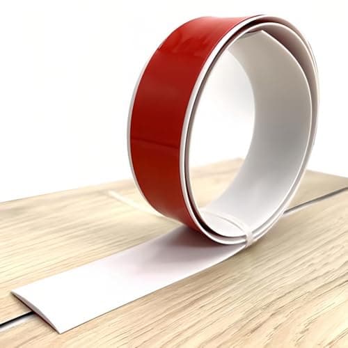 JXNVHJ Profilé De Transition Autocollante en Vinyle – Transition De Seuil Pour Moquette, Idéal Pour Maison et Bureaux (C — Blanc
