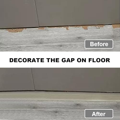 DIKEBAO Profilé de Transition Sol Grey 200×5cm Auto-Adhésif pour Carrelage et Décorationsfächer