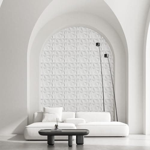 AMARA DECO - Panneau Mural Decoratif 3D Résistant à la Chaleur 30x30cm Facile à Nettoyer - Panneaux Muraux Acoustiques