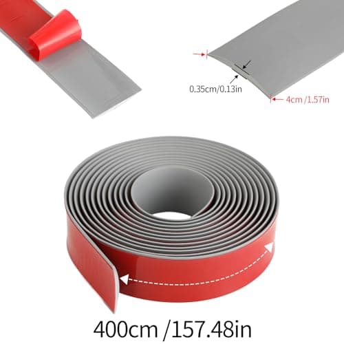 Strehknewen Profil de Transition Gris – Barre de Seuil Sans Perçage pour Stratifié, Vinyle & Moquette – Flexibles et Rob