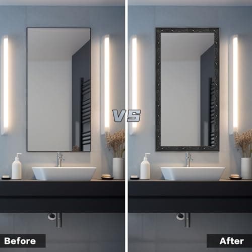 WADILE Frise Murale Autocollante Blanche pour Salle de Bain et Cuisine - Étanche, Décorative et FlexIBLE