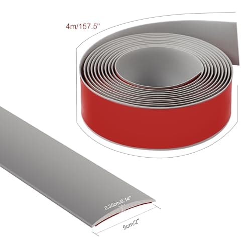 Bande de transition de seuil JUNART 400cm × 5cm gris pour sol stratifié et vinyle