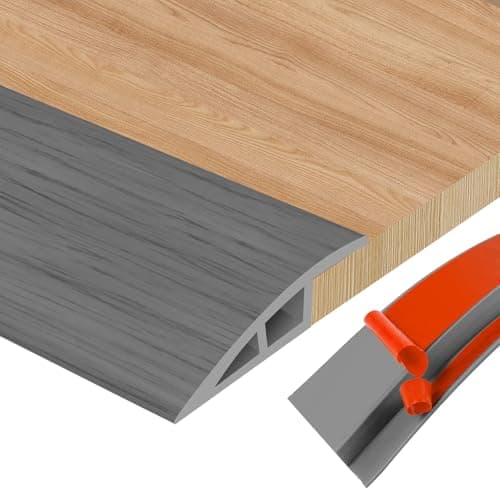 Barre de seuil adhésive multiniveau pour joints de sol et transitions de seuil de moquette et carrelage - pour professio — Bois Gris