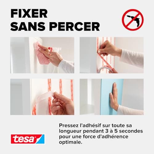 tesa Powerbond UltraStrong Ruban Adhésif Double Face - Adhésif Puissant pour une Fixation Sans Percer - 5 m x 19 mm  
te