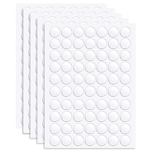 350 Pièces Ruban Double Face Transparent Rond Points Adhésifs pour Décorations de Fête et Bricolage - Idéal pour Maison