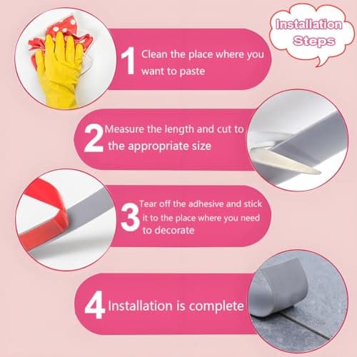 Barre de seuil Adhesive Blanc 5cm*1.0m Couvrir Les Carreaux et Les Espaces Entre Les Stratifiés Vincentine Adoptive